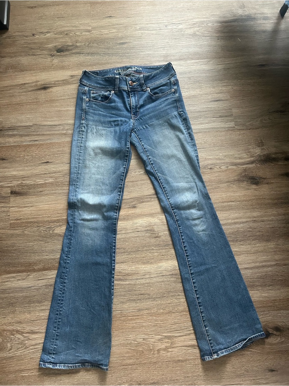 American Eagle Outfitters Women's Blue Flare Jeans